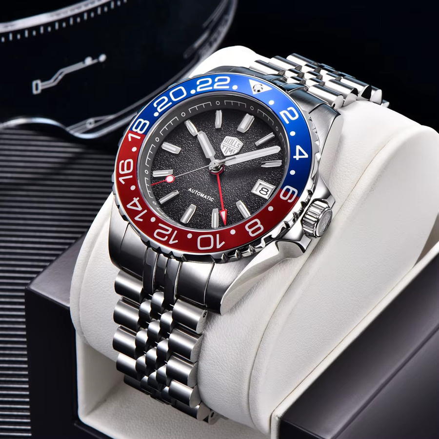 RollsTimi Armbanduhr, Automatik, Edelstahl, Saphirglas, Herren, Schwarz - Bild 3