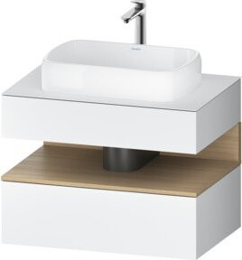 Duravit Waschtischunterschrank Qatego in Weiß, B/T/H: 80 x 55 x 60 cm - Bild 1