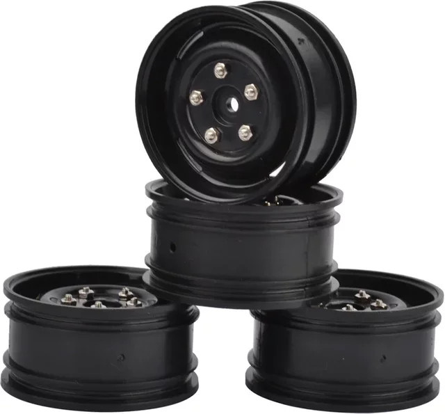 TIMEA Kunststoff Felgen, 4-teiliges Set, Schwarz, 1,9'' - Bild 1