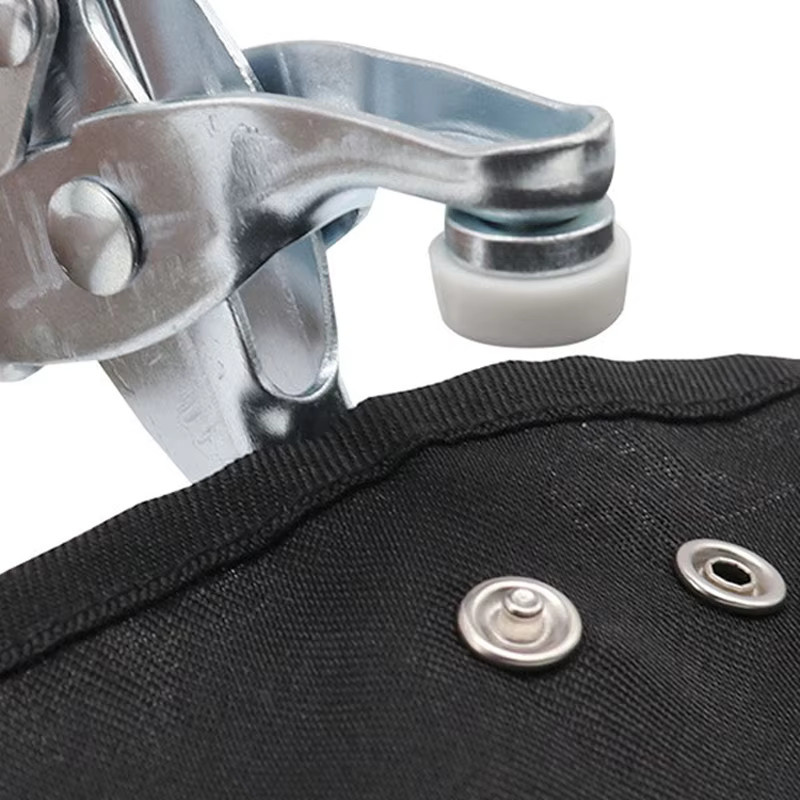 AXE SHAN Metall Druckknopf Set mit 100 Stück Fünf-zinken Button-Installation Zange für DIY Näharbeiten in Silber - Bild 2