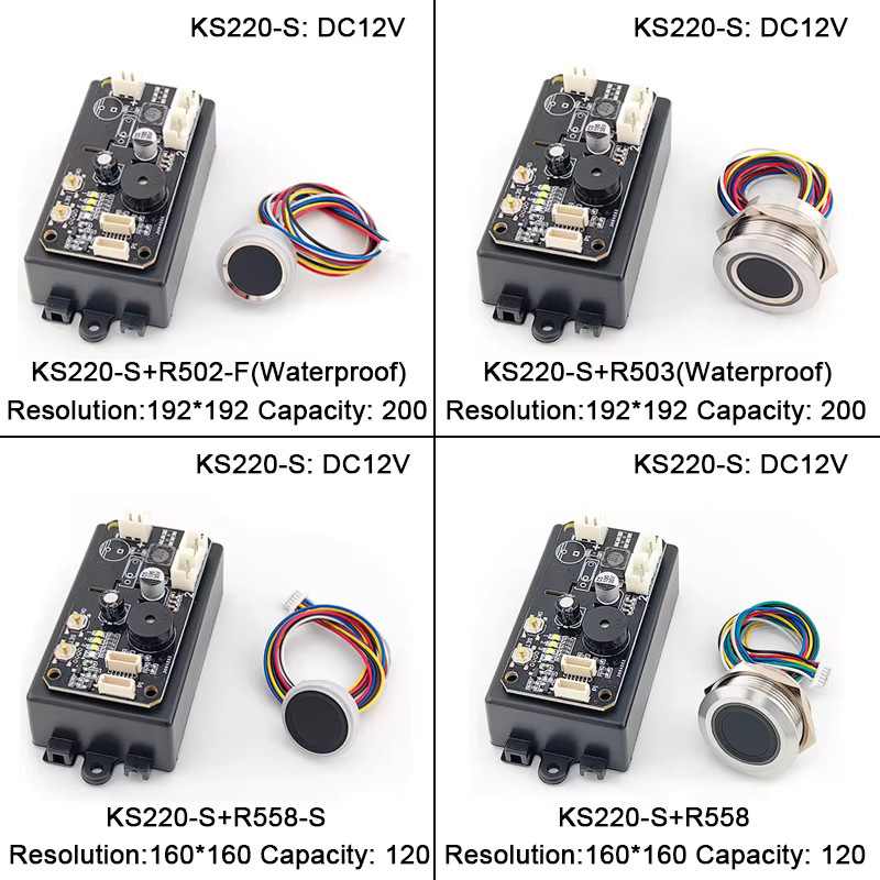 GROW KS220-S DC12V Fingerabdruck-Steuerplatine mit zwei Relais in Schwarz für die Zugangskontrolle mit Selbsthemmung, Zündung und Jog-Modus sowie Admin- und Benutzerverwaltung - Bild 3