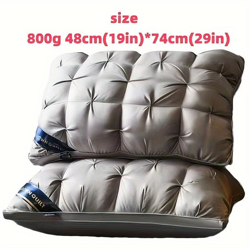 Chocolate Home Luxuskissen mit Nackenstütze und abnehmbarem Bezug, Weiß oder Grau, B: 121,92 cm, H: 48 cm, T: 74 cm - Bild 4