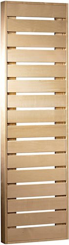 Karibu Saunabank aus Espenholz in Beige, B/H/T: 181 x 9 x 55 cm - Bild 1