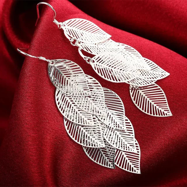 Ohrringe, Silber Farbe, Tropfen, Damen - Bild 1