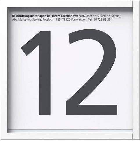 Siedle Infoschild in Weiß - Bild 1