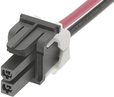 Molex Buchsengehäuse-Kabel Schwarz 2-polig 451350210 Bulk - Bild 1