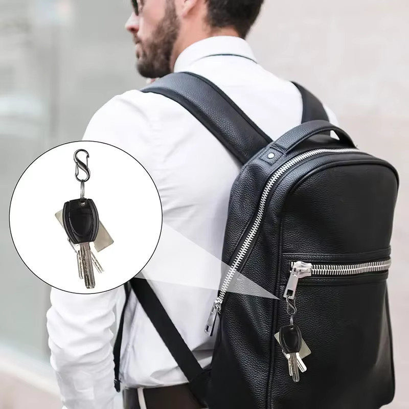TYHS Craft Anti-Diebstahl Reißverschluss-Clips aus Metall in Gold, 5 oder 10 Stück Karabiner-Ersatz für Gepäck - Bild 5