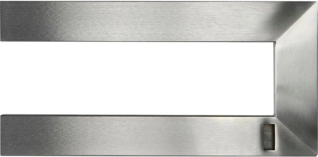 Simausrom Garderobenstange U-Form Rechts aus Edelstahl Gebürstet Silber Matt B: 30 cm, H: 15 cm - Bild 1