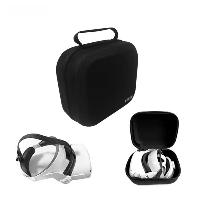 FICEP Tragetasche aus hartem EVA für Oculus Quest 2, Meta Quest 3 und Pico 4 in Grau oder Schwarz - Bild 1