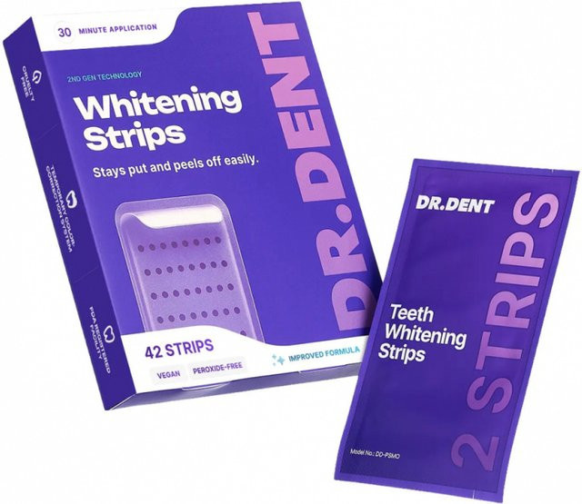 DRDENT Zahnaufhellungsstreifen, Unisex, 7 Sitzungen, peroxidfrei - Bild 1