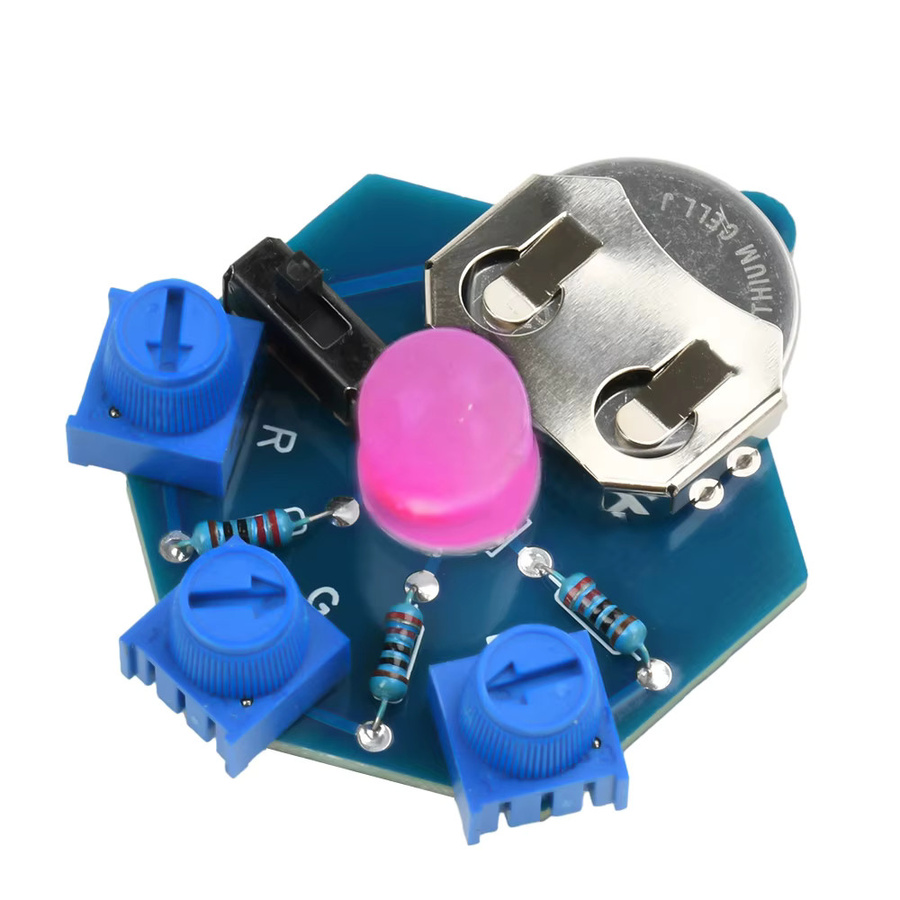 Aideepen DIY RGB LED Licht Platine Schweiß Kit zum Lernen für Anfänger und Studenten - Bild 5