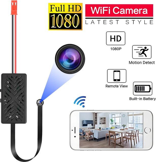 Virwir Mini HD 1080P WiFi Action Camcorder Schwarz Tragbare Drahtlose Sport DV DVR Kamera mit Remote View P2P Unterstützung - Bild 1