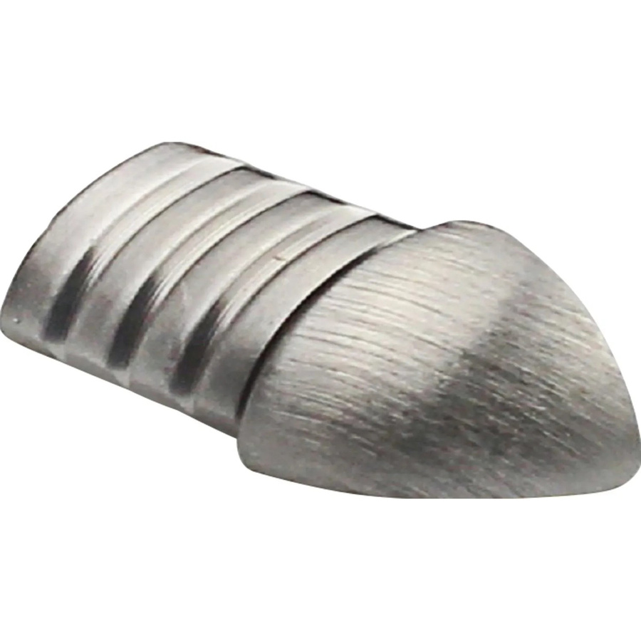 Arcansas Ecke Viertelkreis-Abschlussprofil aus Edelstahl gebürstet in Silber, 2 Stück, 8 mm - Bild 2