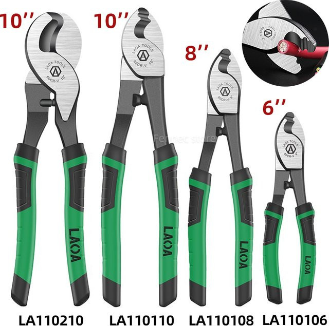 LAOA Multifunktions-Kabelschneider aus Chrom-Vanadium als Kombination, Abisolierzange und Crimpzange - Bild 1
