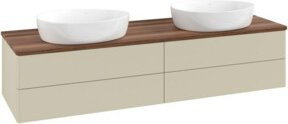 V&B Waschtischunterschrank Antao ohne Frontstruktur in Weiß lackiert, B: 160 cm, T: 50 cm - Bild 1