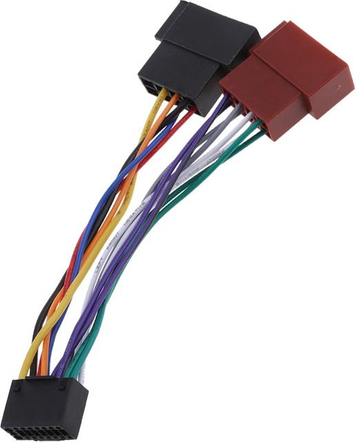 Kenwood 16Pin ISO Kabelbaum Stecker Adapter für Auto Stereo Radio Audio Konverter in Multicolour - Bild 1