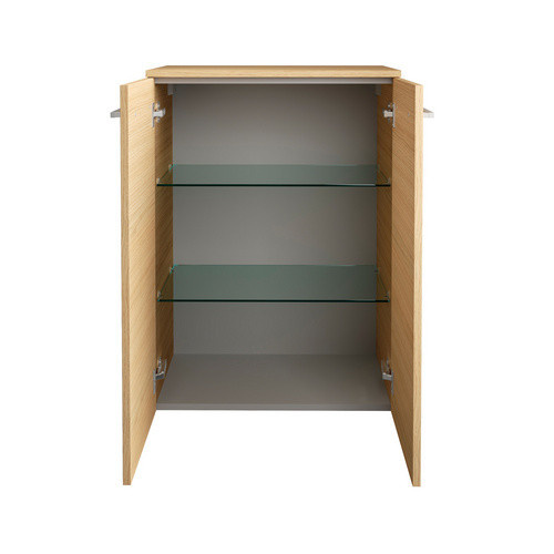 Fackelmann Doppel-Midischrank B.Style für das Badezimmer in Sandeiche, B/T/H: 60,2 x 32,0 x 82,6 cm - Bild 2