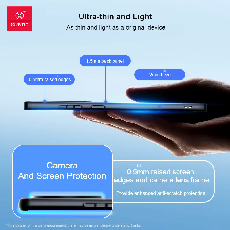 Xundd Schutzhülle für Samsung Galaxy S24 Ultra und S24 Plus, transparente stoßfeste und schlanke Telefonabdeckung - Bild 4