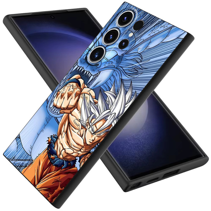 Dragon Ball Vegeta und Son Goku Handyhülle in Schwarz für Samsung Galaxy S25 Edge, S24 Plus, S23 Ultra, S21 FE und S20 - Bild 4