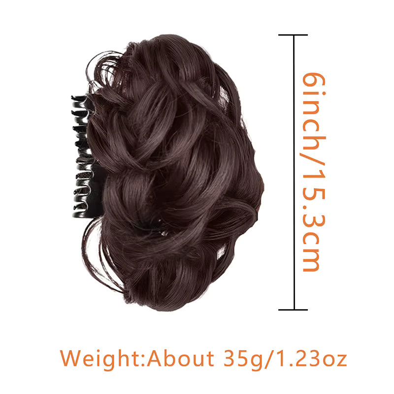 ISIGROSI Clip-in-Haarknoten, synthetische Wellen, Damen - Bild 2