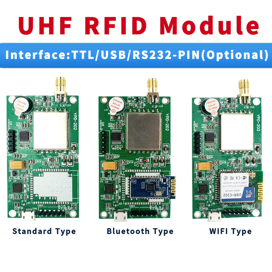 UltraRFID R200-Chip UHF-RFID-Lesemodul in Grün mit großer Lesereichweite und Multi-Interface WLAN, USB-C, RS232 und TTL UART für Raspberry Pi und Arduino inklusive SDK - Bild 2