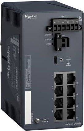 Schneider Electric MCSESM083F23F0H Netzwerk Switch Ethernet/LAN in Grau - Bild 1