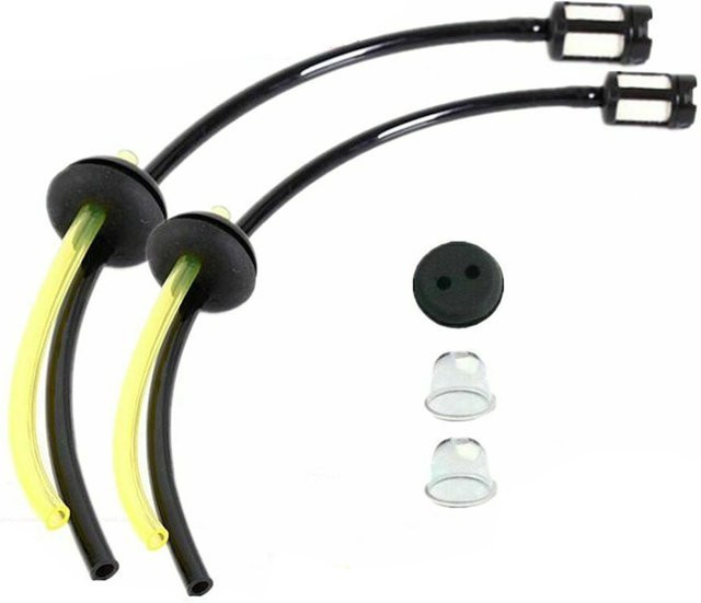 VIBRATITE Kraftstofffilter-Set mit Kraftstoffschlauchdichtungen in Grün und Multicolour für Freischneider, Heckenscheren und Rasentrimmer - Bild 1