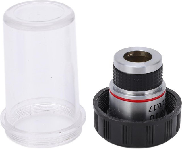 TOMTOP JMS Achromatische Objektivlinse für biologische Mikroskope, Farbe: Transparent/Silber, 20mm Gewinde, Standard 100,25 - Bild 1