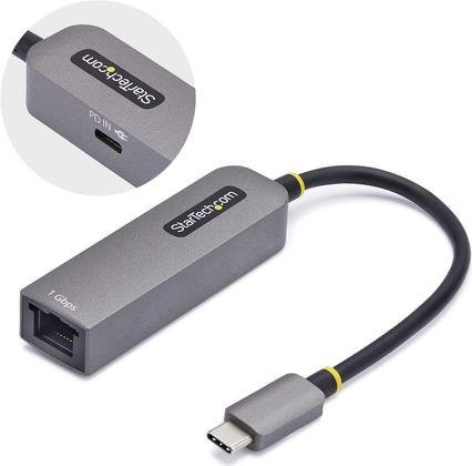 StarTech.com USB-C zu Ethernet Adapter mit 1Gbps Gigabit LAN, USB-C 3.2 Gen 1, Farbe: Grau - Bild 1