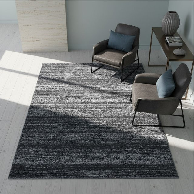Kadima Design Kurzflorteppich INN, einfarbig, Grau, B/T: 140 x 200 cm - Bild 1