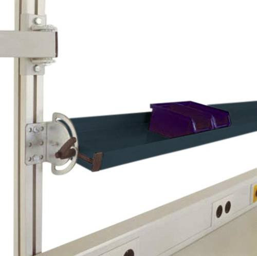 Manuflex LZ8319.7016 ESD Neigbare ESD-Ablagekonsole für CANTOLAB in Anthrazit, Nutztiefe: 49,5 cm, für Tischbreite: 160 cm - Bild 1