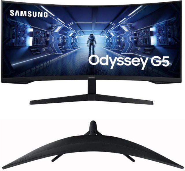 Samsung Odyssey G5 C34G55TWWP Gaming-Monitor, 34 Zoll, UWQHD, 165Hz, VA-Panel, Schwarz - Bild 3