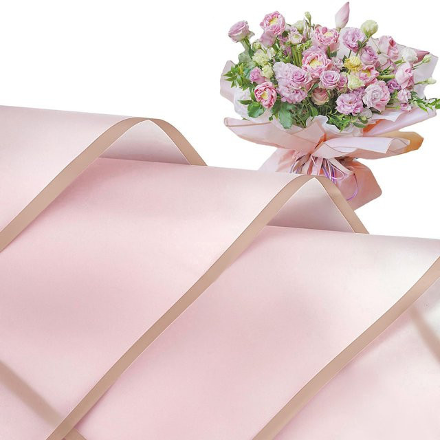 20 Blatt wasserdichtes Blumenpapier mit goldenem Rand für DIY-Hochzeiten und Geburtstage in Multicolour - Bild 1