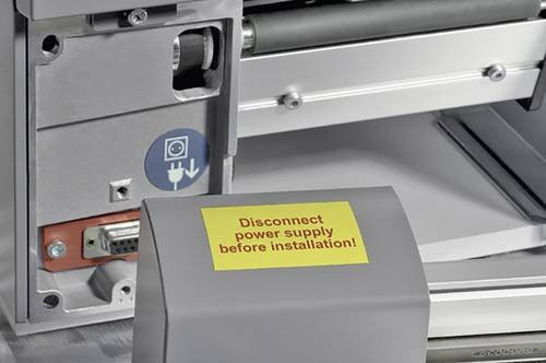 HellermannTyton Etikett für Laserbedruckung, transparent und gelb, aus Kunststoff - Bild 1