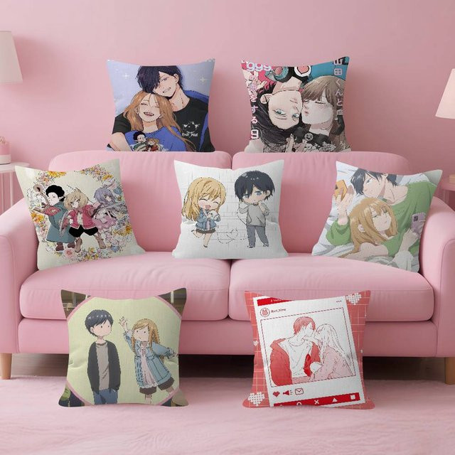 Kissenbezug My Love Story With Yamada-kun At Lv999 in Multicolour, Breite: 30,0 cm, Breite: 30,0 cm - Bild 1
