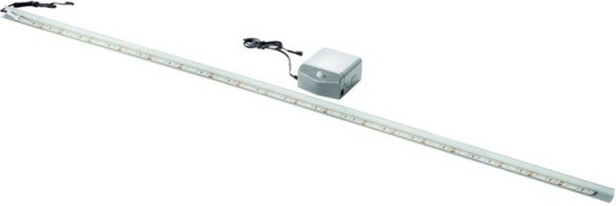 Fackelmann Moderne Waschbeckenbeleuchtung mit Bewegungsmelder und LED-Beleuchtung aus Glas, 100 cm, Batteriebetrieben - Bild 1