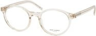 Saint Laurent SL M163 Korrektionsbrille, Vollrand, Rund, Kunststoff, beige, transparent, Unisex - Bild 1