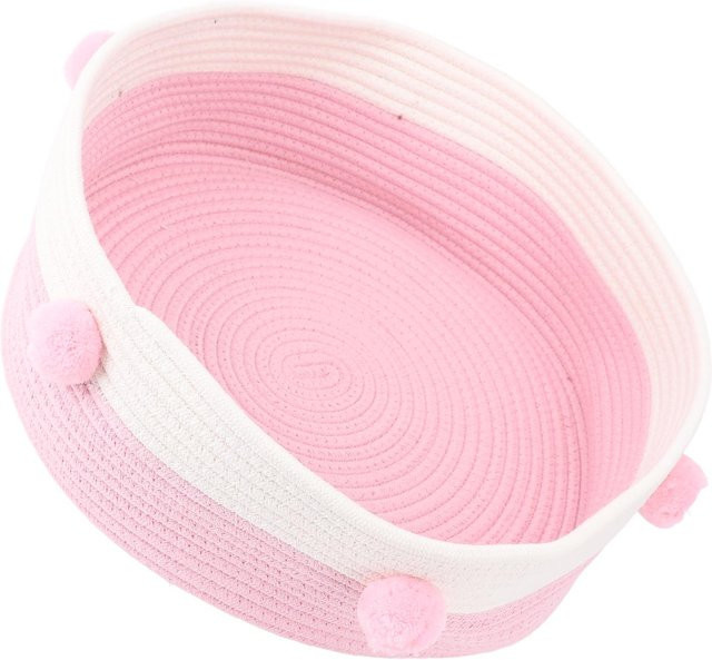 Canaryy Kratzbaum Bett mit handgestricktem Baumwollseil in Pink - Bild 1