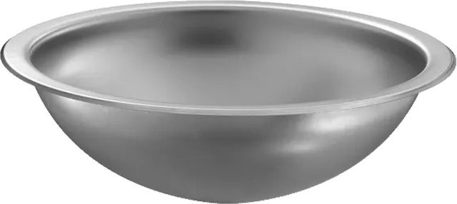 Delabie Einbau-Waschtisch HEMI aus Edelstahl 1.4301 in Silber, rund, Durchmesser: 31 cm - Bild 1