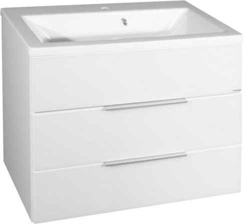 Fackelmann Waschplatz-Set KARA in Weiß mit 2 Schubladen, Breite: 80 cm - Bild 1