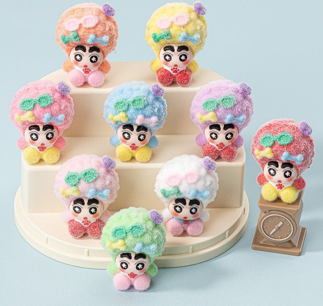 Bandai Crayon Shin-chan Mini-Figuren, 9-teiliges Set - Bild 1