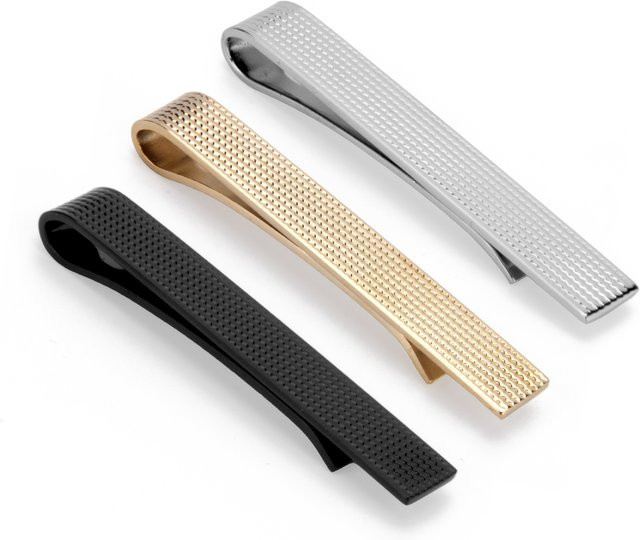 UJOY Krawattenklammer-Set, Metall, Herren, minimalistisch - Bild 1