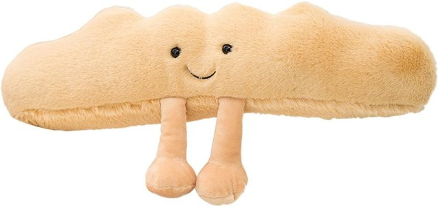 Weiches Plüschtier-Dekokissen von FaSHion2 in Beige - Bild 1