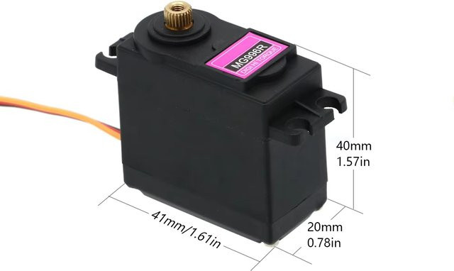 Mitoot MG996R Digitaler RC-Servomotor, Metallgetriebe, Schwarz - Bild 1