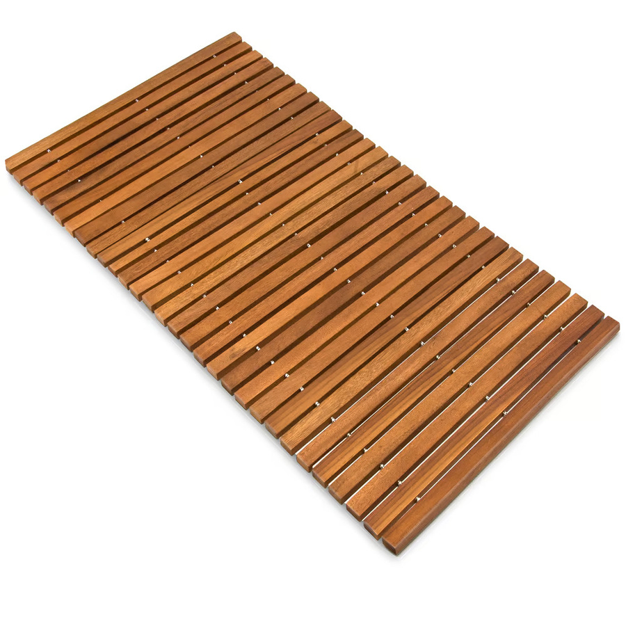 CASARIA Badematte aus FSC-zertifizierter Akazie in Braun, B/T: 76 x 50 cm - Bild 2