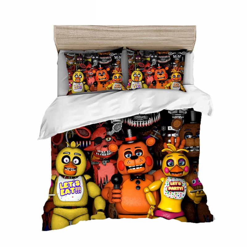 3-teiliges Kinderbettwäsche-Set mit 3D-Anime-Print von Binchi Outdoor Product aus Polyester, Mehrfarbig, B/H: 155 x 220 cm - Bild 2