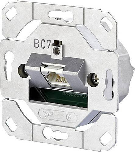 Metz Connect Netzwerkdose Aufputz CAT 6 LAN Ethernet 1 Port in Silber aus Zinkdruckguss - Bild 1