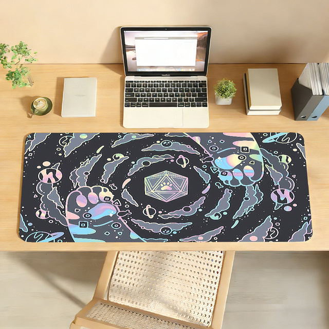 Anime Katzenpfoten Mauspad XXL Schreibtischunterlage in Multicolour für Gaming und Büro - Bild 1
