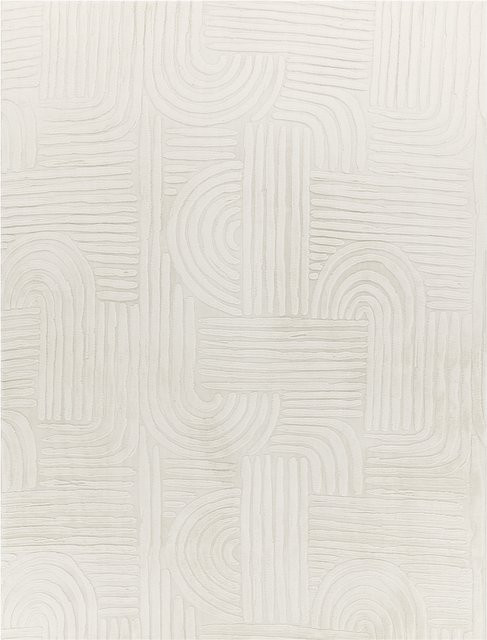 Fellteppich Lelystar in Beige mit Boho-Design aus Synthetikfasern, Breite: 120 cm, Tiefe: 160 cm - Bild 1