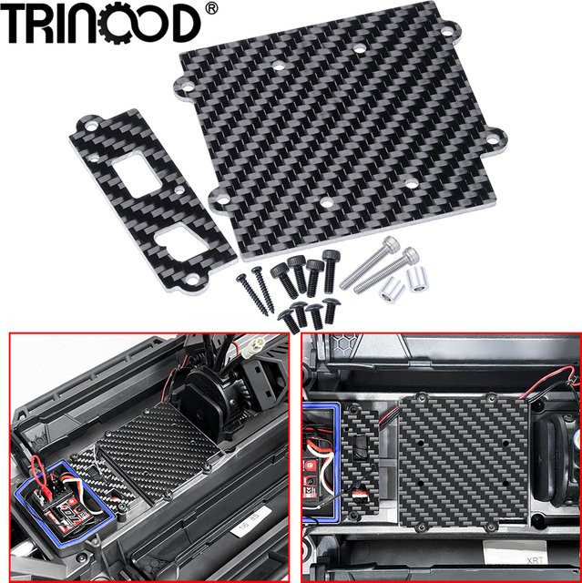 TRINOOD Carbon Fiber ESC Montageplatte, Zubehör, Schwarz - Bild 1